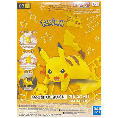 Pokemon Model Kit Quick!! 03 PIKACHU BATTLE POSE