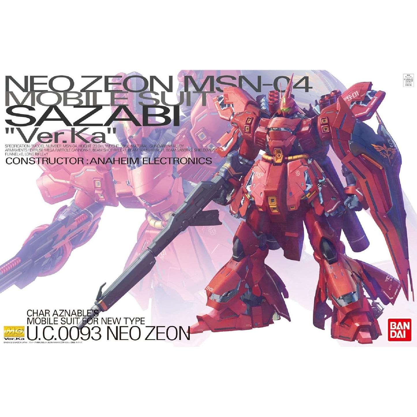 MG 1/100 Neo Zeon MSN-04 Sazabi Ver.Ka