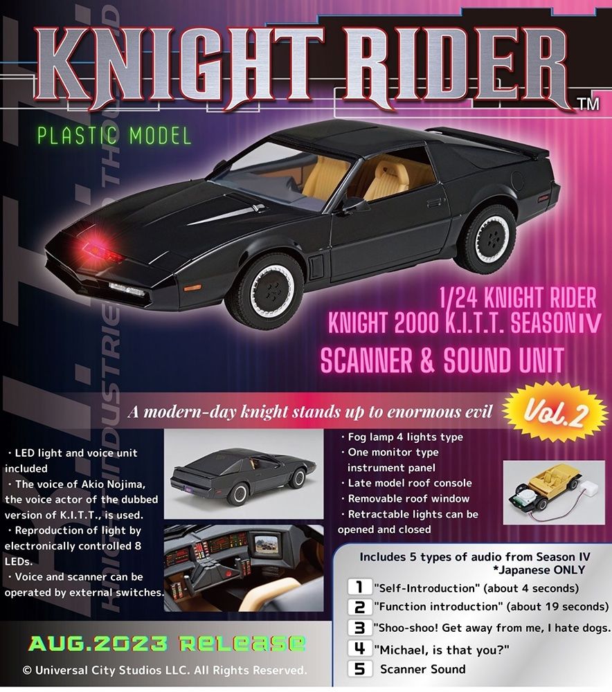 1/24 Knight Rider Knight 2000 K.I.T.T. Season Iv Scanner & Sound Unit