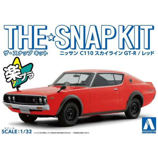 1/32 SNAP NISSAN C110 SKYLINE GT-R (Red)