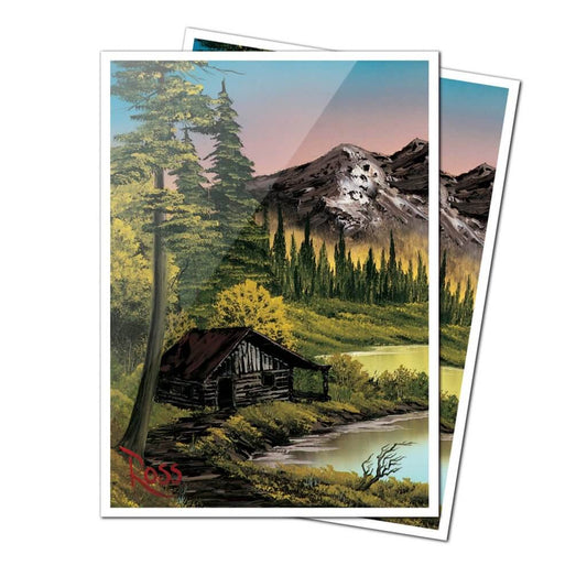 ULTRA PRO Bob Ross Collection Mountain Retreat Apex Deck Protector Sleeves