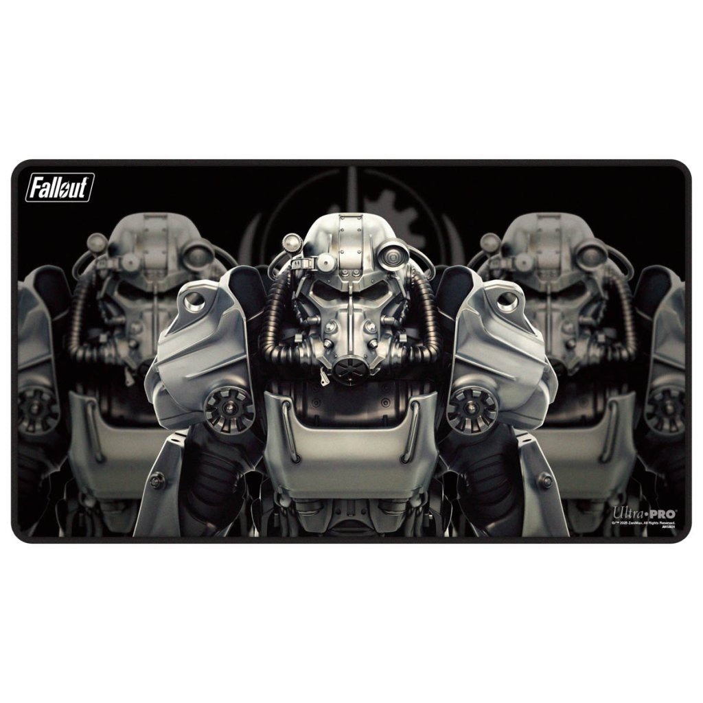 Fallout: Brotherhood of Steel Black Stitched Edge Playmat - Bethesda