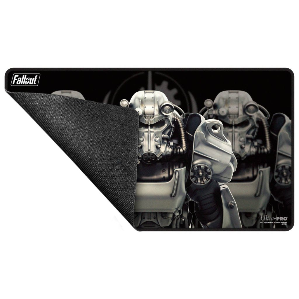 Fallout: Brotherhood of Steel Black Stitched Edge Playmat - Bethesda