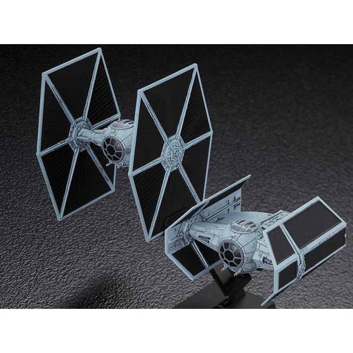 STAR WARS VEHICLE MODEL 007 TIE ADVANCED x 1 and FIGHTER SET