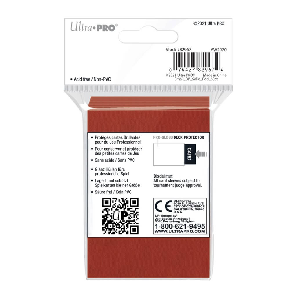 ULTRA PRO Deck Protector - Mini 60ct Imperial Red