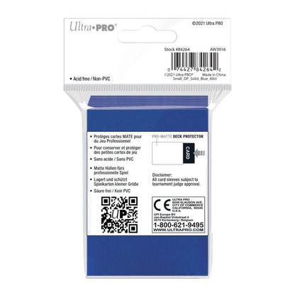 ULTRA PRO - SMALL PRO - Matte - Deck Protector Sleeves Blue