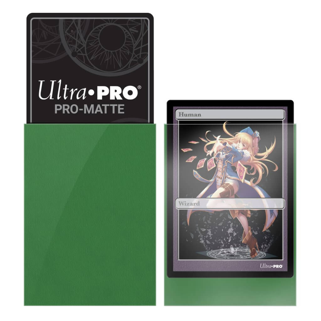 ULTRA PRO - SMALL PRO - Matte - Deck Protector® Sleeves Green