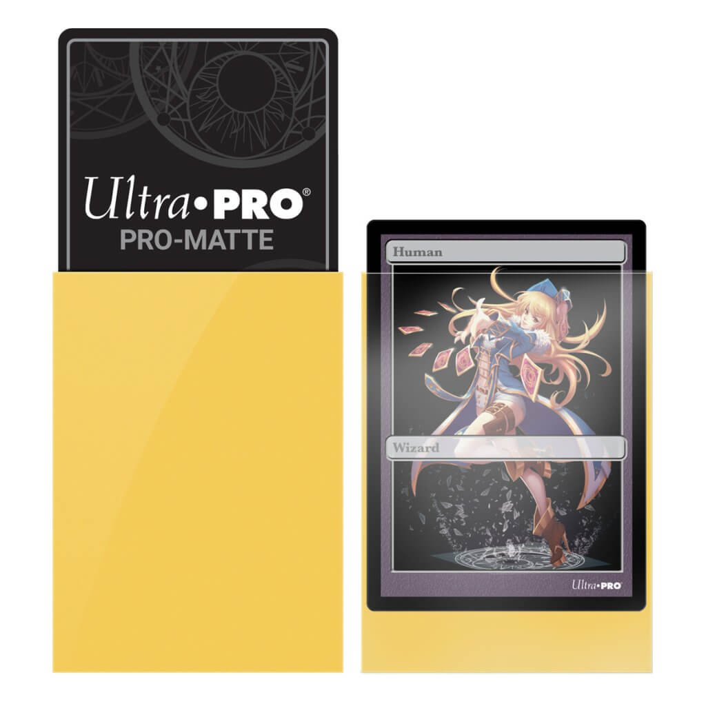 ULTRA PRO - SMALL PRO - Matte - Deck Protector Sleeves Yellow