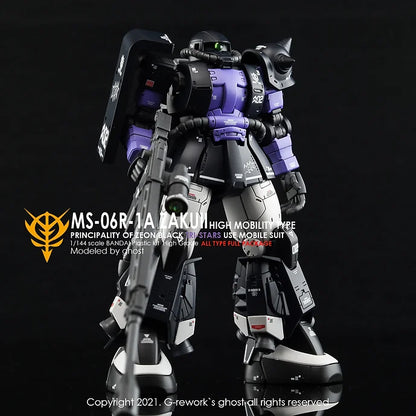 [HG] ORIGIN MS-06R-1A JAKUII ( BLACK TRI-STARS FULL SET)