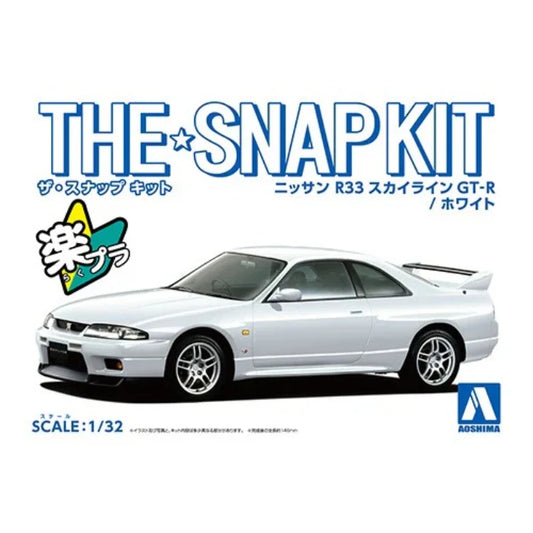 1/32 SNAP NISSAN R33 SKYLINE GT-R (White)