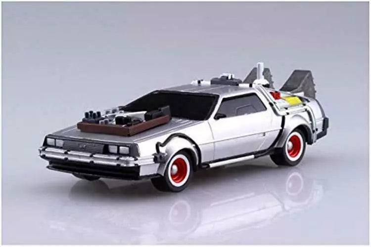 BACK TO THE FUTURE 1/43 Pullback DELOREAN from PART 3 and Rail road