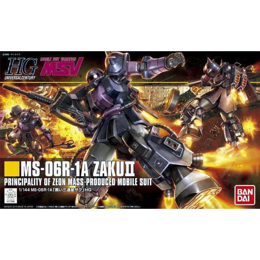 Bandai 1/144 HGUC MS06R1A ZAKU II BLACK TRISTARS