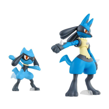 Pokemon Model Kit Riolu And Lucario