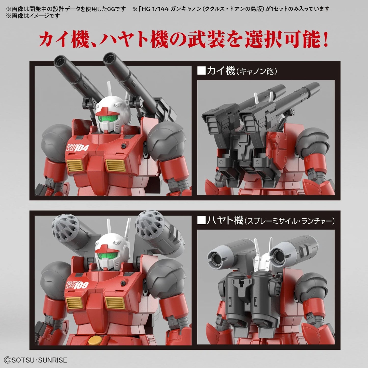 HG 1/144 GUNCANNON (CUCURUZ DOANS ISLAND Ver.)