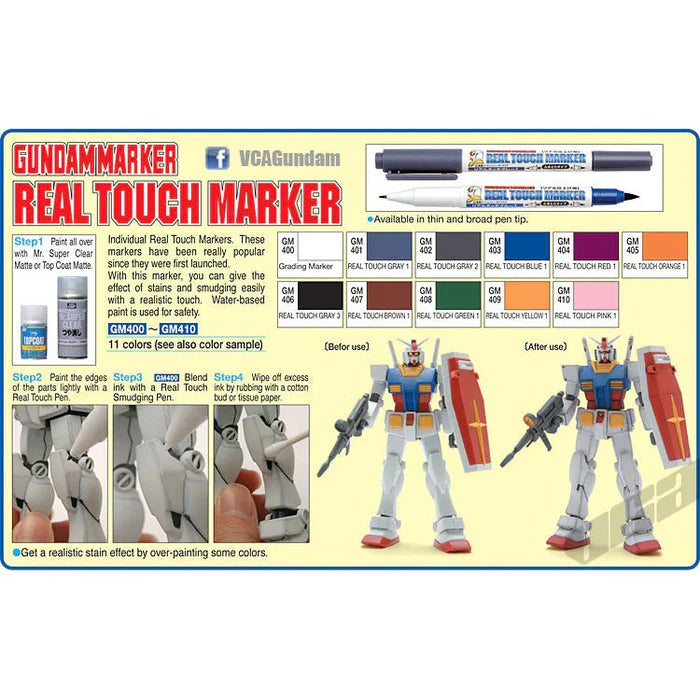 Gundam Real Touch Marker Set 1