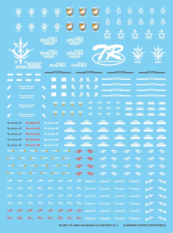 [HG] BAZAM RE.BOOT Ver.(ARZ-154/RMS-154 FULL SET)