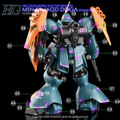 G-rework Decals [HG] JAGD DOGA [Gyunei]