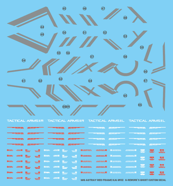 G-REWORK DECALS [MG] ASTRAY RED FRAME Kai