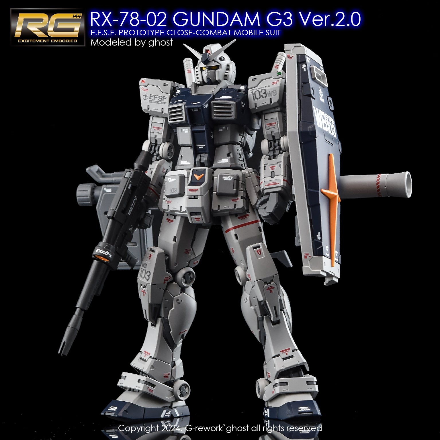 [G-REWORK DECALS][RG] RX-78-2 GUNDAM G3  Ver.2.0