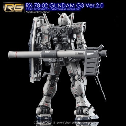 [G-REWORK DECALS][RG] RX-78-2 GUNDAM G3  Ver.2.0