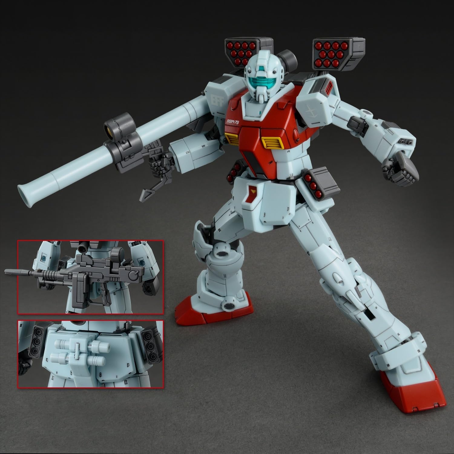 HG 1/144 Gm (Shoulder Cannon / Missile Pod)