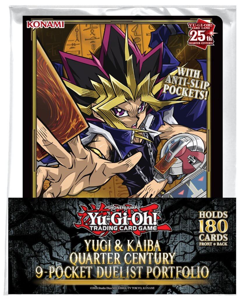  YU-GI-OH! ACCESSORIES Yugi & Kaiba Quarter Century 9-Pocket Portfolio