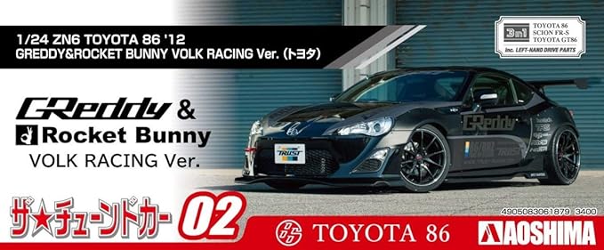 1/24 ZN6 TOYOTA 86 12 GREDDYandROCKET BUNNY VOLK RACING Ver. TOYOTA