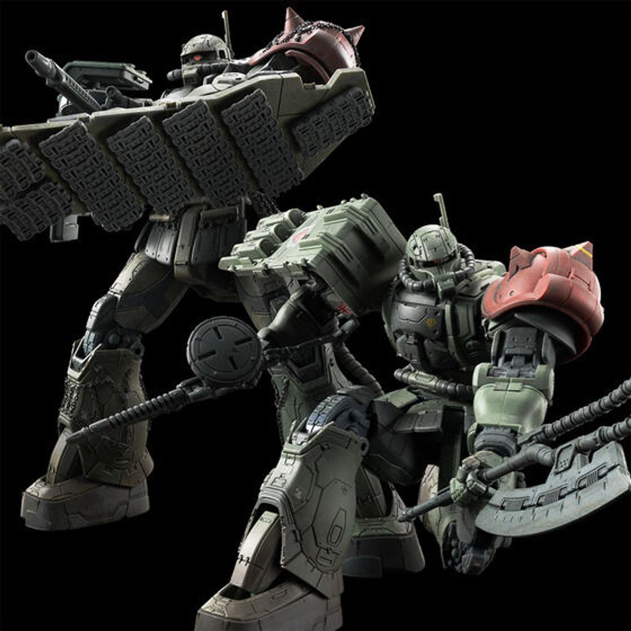 HG ZAKU II F TYPE LeSEAN & ZAKU II(UNIDENTIFIED TYPE)LeSEAN(RFV)