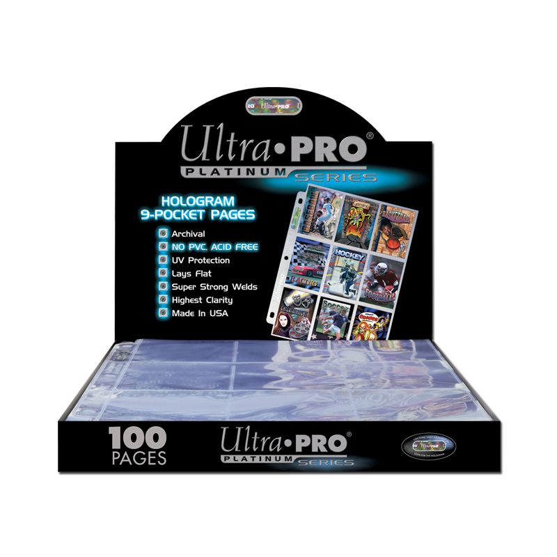 ULTRA PRO Page - 9-Pocket Platinum Page for Standard Size Cards