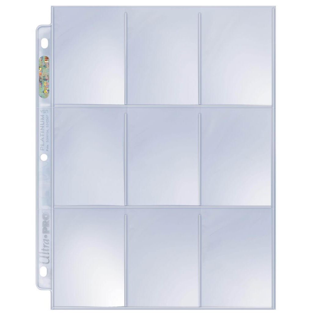 ULTRA PRO Page - 9-Pocket Platinum Page for Standard Size Cards