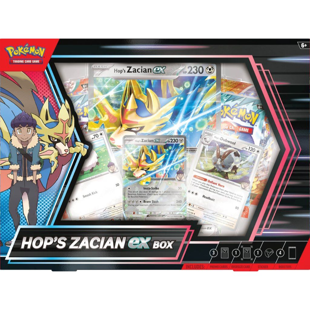 POKÉMON TCG: Hop's Zacian ex Box