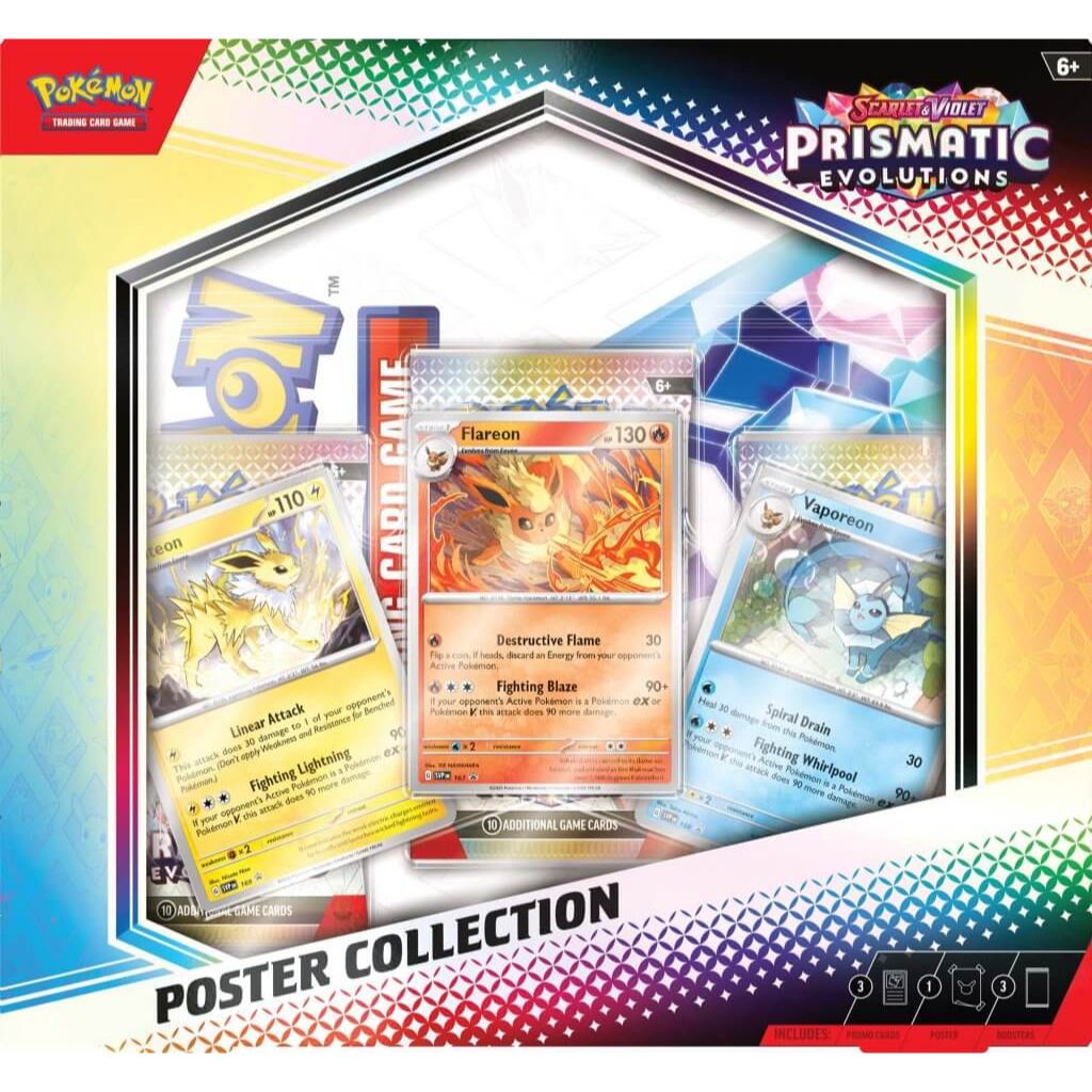 POKÉMON TCG Scarlet & Violet 8.5 Prismatic Evolutions Poster Collection