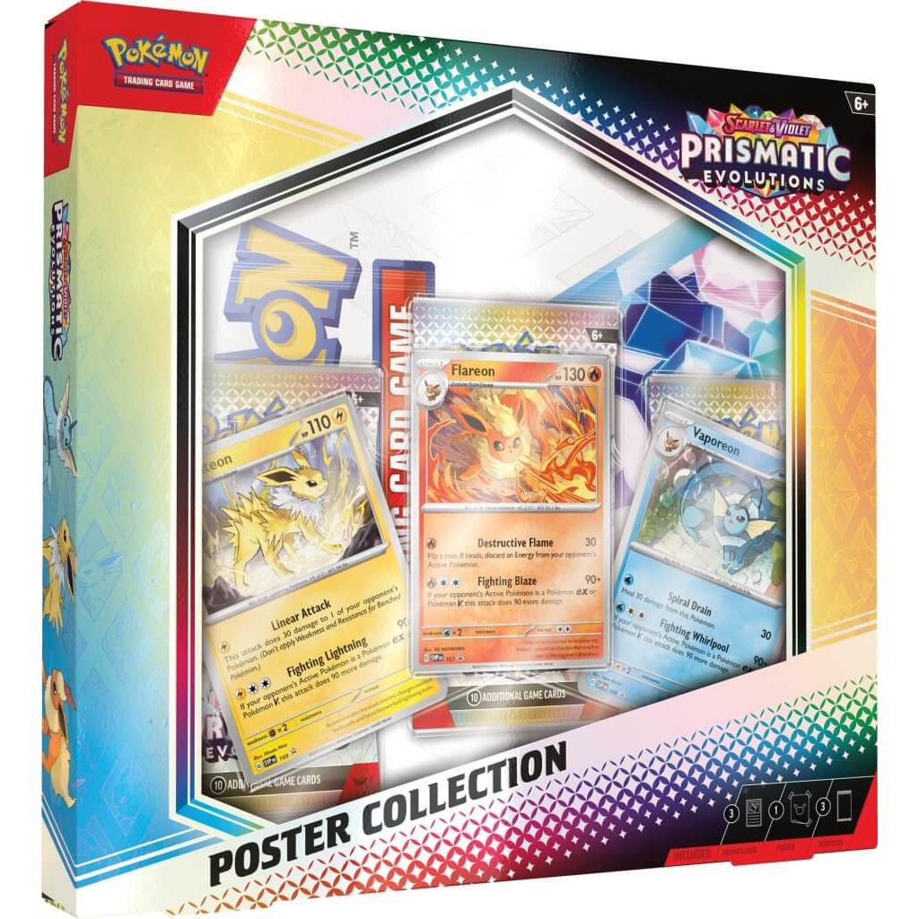 POKÉMON TCG Scarlet & Violet 8.5 Prismatic Evolutions Poster Collection