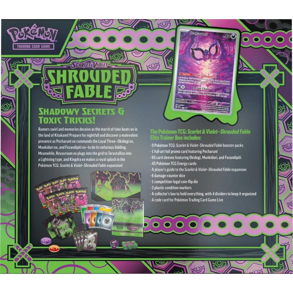 POKÉMON TCG Scarlet & Violet 6.5 Shrouded Fable Elite Trainer Box