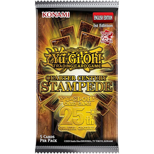 YU-GI-OH! TCG Quarter Century Stampede Collection 5 x card Blisters